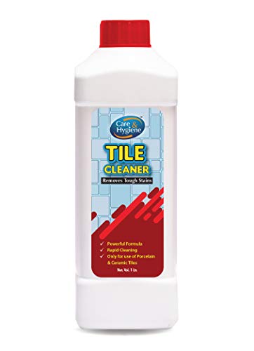 Care & Hygiene Tile Cleaner 1ltrs, Red, Descaler, Removes Heavy Stains from Tiles and Ceramics
