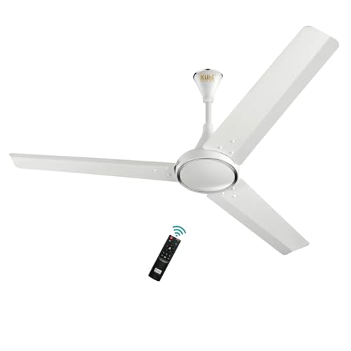 KUHL | Prima A1, BLDC, 29W, Low Noise, Energy-Saving, 5-Year Warranty 5 Star 1200 mm 3 Blade Ceiling Fan(Brown | Pack of 1)