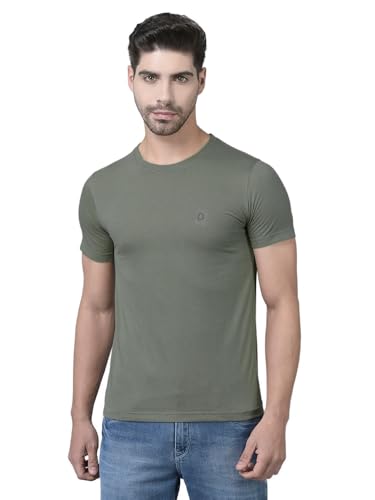 Dollar Super Combed Cotton Mens Solid T-Shirt(8909141271428_MLTSH-01-SPGRN-PO1_M)