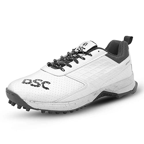 DSC Jaffa 22 Cricket Shoes for Mens, Size UK – 4, Color – White – Grey