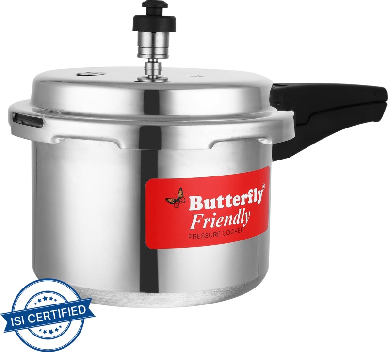 Butterfly Friendly 3 L Outer Lid Induction Bottom Pressure Cooker(Aluminium)