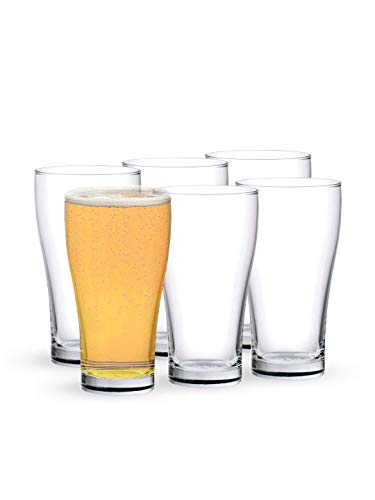 Ocean Conical Super Glass Set, 425ml, Set of 6,Transparent