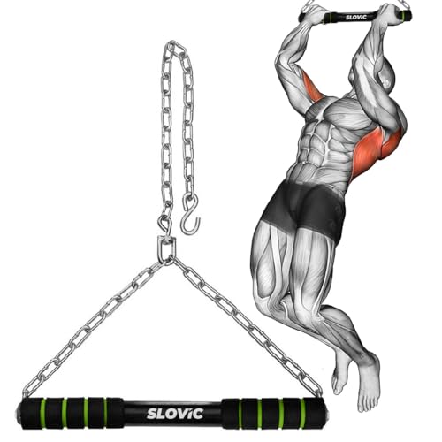 Slovic Pull Up Bar for Home [120 Kg Capacity] | 5 FT Chin Up Bar | Home Gym Epuipment for Home Workout | Exercise Equipment for Home | Hanging Rod for Height Increase for Kids & Adults |Anti Skid Grip