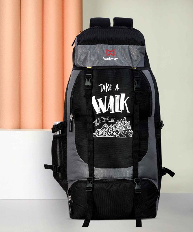 markway for men travel tourist bag backpack for hiking trekking camping Rucksack  – 70 L(Grey)