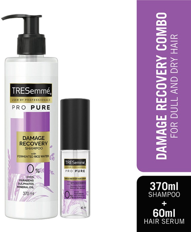 TRESemme Pro Pure Damage Recvry Kit with FermEnted RiceWater 370ml Shampoo and 60ml Serum(2 Items in the set)