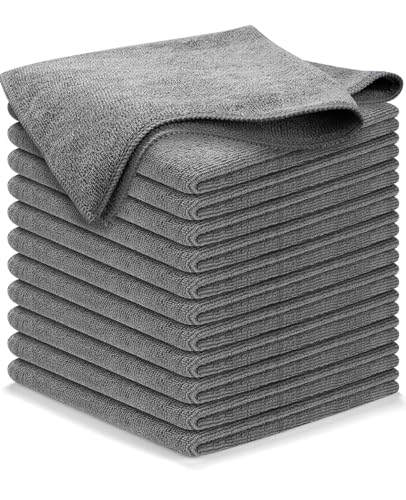 Innovista Microfiber Cloth 40×40 cm – Thick, Lint & Streak-Free Multipurpose Cleaning Towel – 3 Piece, 350 GSM | Automotive Microfiber for Car, Bike, Polishing, Washing & Detailing