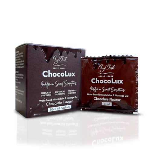 My Soul ChocoLux | Chocolate Flavour-Water Based Lubricant for Men and Women | Enhanced Sensation, Increased Arousal, Variety and Novelty, Moisturizing Properties | Skin Friendly- 3 ML Sachet