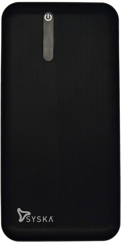 Syska 10000 mAh Power Bank(Elegant Black, Lithium Polymer, Fast Charging for Mobile)