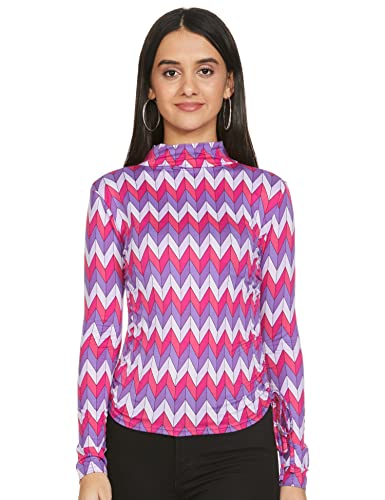 Max Women’s Regular Casual Pants (SMU21FIT08MULTI_Multi_M L)