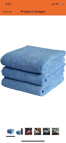 Carcraze Microfiber Super Absorbent Small Wipes, 500 GSM 20X30 Cms Silk Banded Edge Towel Set Extra Thick Microfiber Cleaning Cloths Perfect for Bike & Car.