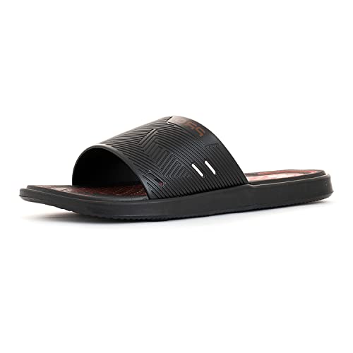 Khadim’s Pro Black Washable Mule Slide Slippers for Men (5330846)
