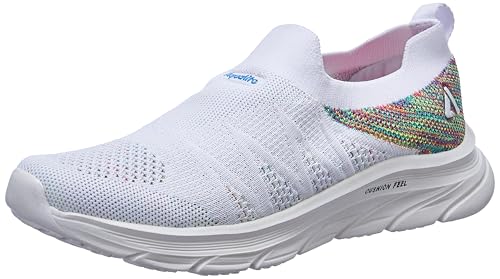 Aqualite Women Annie Shoes, White, 4 UK/India