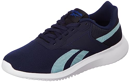 Reebok Men Textile,Synthetic Rubber Mens Inspired Trainer Training Shoes VECNAV/CBLACK/SEAGRY UK-9
