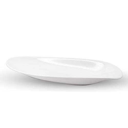 MILTON Square Round Melamine Soup Plate, Set of 6, White, 5.9″