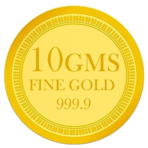 VJ Jewellers 10 Garm Fine Gold Coin 999.9 Purity 24k