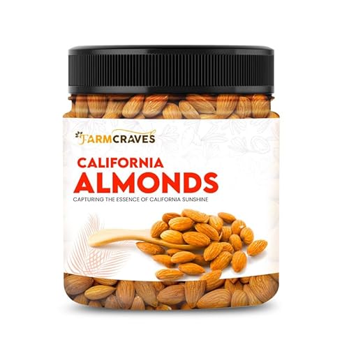 FARMCRAVES Premium Whole Almonds |250 g | Healthy Dry Fruit Snack