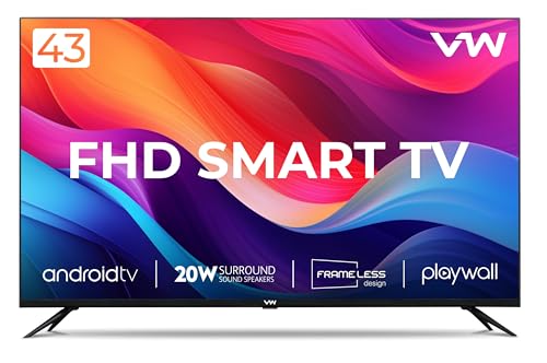 Hisense 108 cm (43 inches) Android 11 Series Full HD Smart Certified Android LED TV 43A4G (Black)