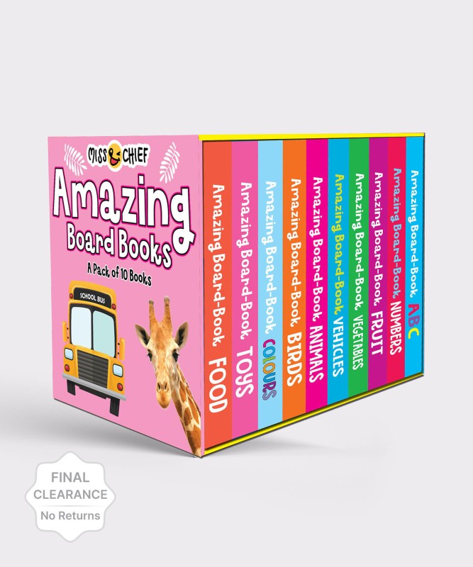 Miss & Chief Amazing Board Books(Hardcover, Miss, Chief)