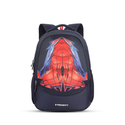 Priority 32 L Polyester College Backpack For Boys & Girls | Office Backpack For Men & Women | Casual Backpack For Unisex (19 Inch | Large | Navy Blue)
