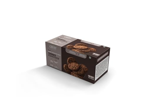 Seven’s Crest Coffee Chocolate Chips Millet Cookies | 10 Cookies Per Box | Rich In Protein | Healthy & Nutritional Cookies | Cookies Gift Pack | Goodness of Butter & Jaggery (Pack of 1)