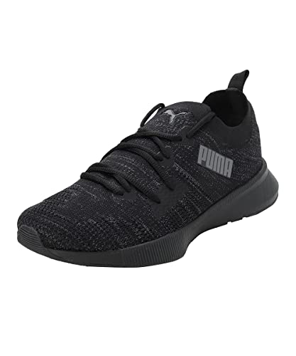 Puma Mens Flyer Runner Engineered Knit Black-Asphalt Running Shoe – 6UK (37999303)