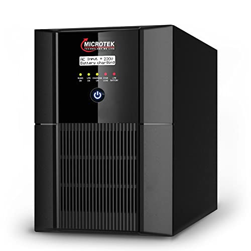 Microtek Jumbo Pure Sine Wave & DSC Based Technology UPS for Home, Office & Shops Working Power:2.2KVA/1760W (JM SW 2750+/24V)