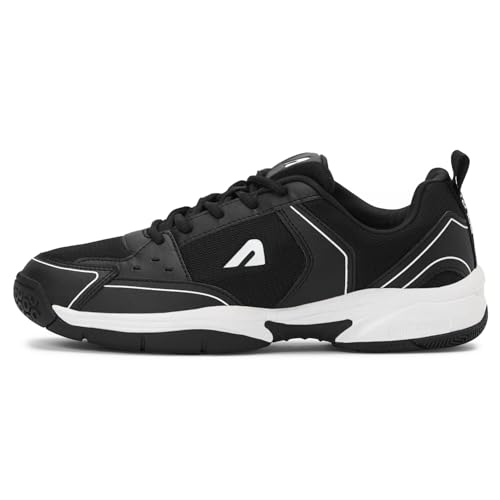 Boldfit Badminton Shoes Shuttle Non Marking Shoes for Badminton Men Light Badminton Shoes for Women & Badminton Shoes Men Breathable Non Marking Shoes for Badminton Anti Skid Pickleball Shoes Black 11