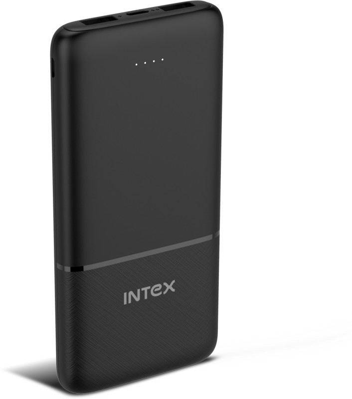 Intex 10000 mAh 12 W Power Bank(Smokey Black, Lithium Polymer, Fast Charging for Mobile)