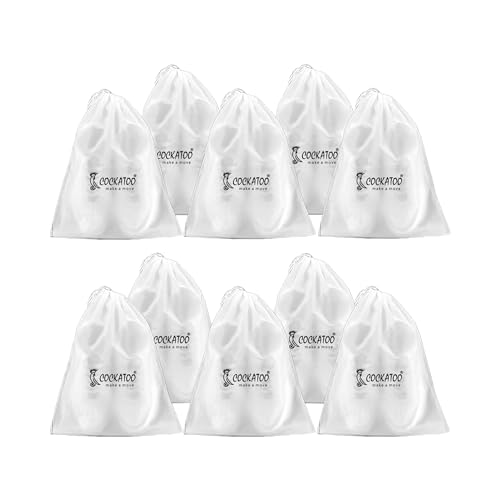 Cockatoo PE Shoe Bag for Travel & Storage, Women & Men, Travelling Shoe Storage Bag, Shoe Storage Organizer Bag – Pack of 10 Shoe Pouch(30 x 35 CM)