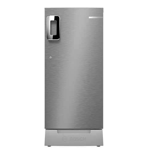 Bosch 207 L, 3 Star, Direct-Cool Single Door Refrigerator (CST20S23PI, Silver, Pedestal)