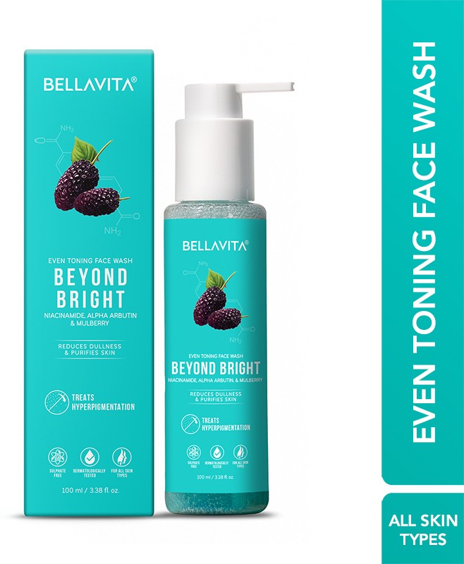 BELLAVITA Niacinamide  | pH Balanced | Non-Irritating | Treats Pigmentation | Evens Out Skin Tone| All Skin Types Face Wash(100 ml)