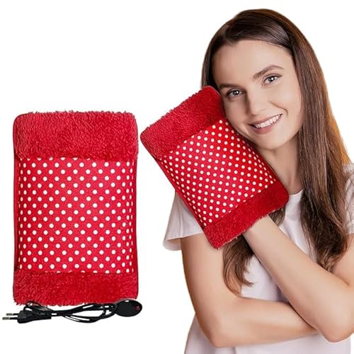 S D ENTERPRISES Heating Bag for Pain Relief | Velvet Heating Pad with Gel For Pain Relief, Use a Heating Pad and a Hot Water Bag. Bag of Hot Water (Red)