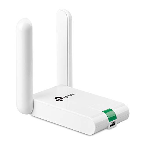 TP-Link USB Wi-Fi Dongle 300Mbps High Gain Wireless Network Wi-Fi Adapter for PC Desktop and Laptops. Supports Win10/8.1/8/7/Xp, Linux 2.6.24-4.9.60, Mac OS 10.9-10.15 (Tl-Wn822N), White