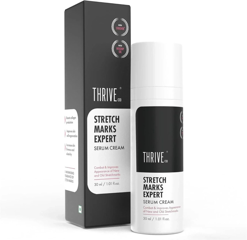 ThriveCo Stretch Marks Expert Serum Cream | Combats Appearance of Old & New Stretch Marks(30 ml)