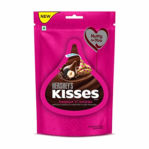 Hershey’s Kisses Hazelnut ‘n’ Cookies Chocolate| 100.8g | Pack of 3