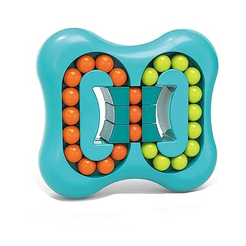 KIVESH Spinner Toys IQ Ball Spinning Magic Bean Spinner Toy,Rotating Finger Gyro Ball,Finger tip Top Toy,Stress Relief Toy Cube Disk Hamburger Finger Top Cube Toy Puzzle(Finger TIP Rotation)