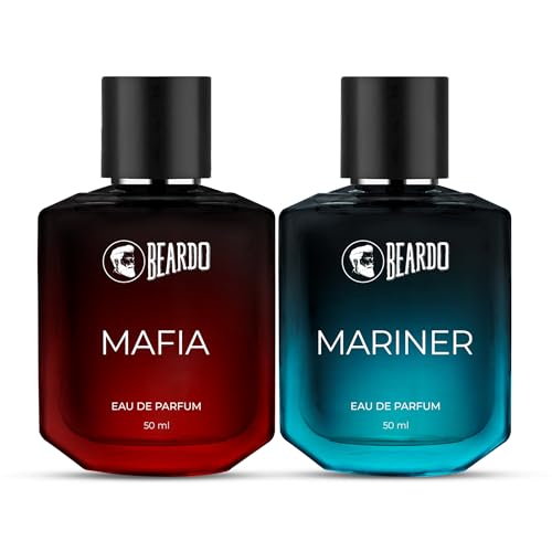 Beardo Mariner Perfume & Mafia Parfume Perfume For Men (50Ml X Pack Of 2) | Long Lasting Perfume | Date Night Perfume For Men | Christmas gift for men | Gift For Friends | Gift for Men