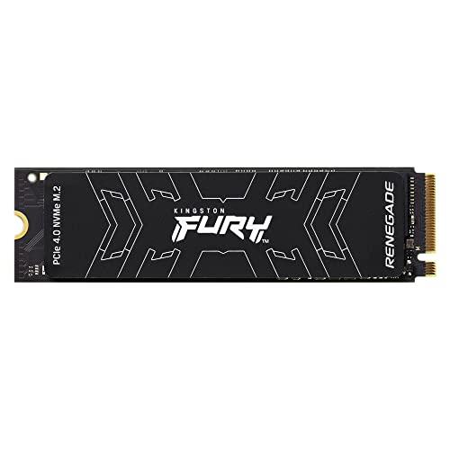 Kingston Fury Renegade 4TB PCIe Gen 4.0 NVMe M.2 Internal Gaming SSD | Up to 7300 MB/s | TLC NAND | SFYRD/4000G, Black