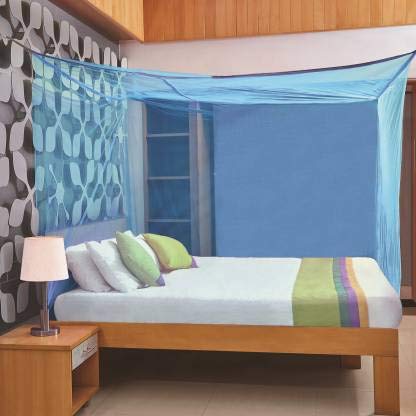Divayanshi Mosquito Net Blue Polycotton 3×6.5 Insect Protection Net