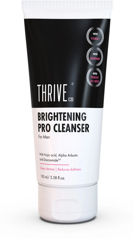 ThriveCo BRIGHTENING PRO CLEANSER For Men with Kojic Acid &, Glutathione | All Skin Types Face Wash(100 ml)