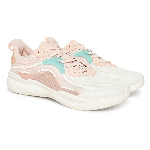 ANTA Womens 822127720-6 Wht Pnk/Ivry Wht Running Shoe – 3 UK (822127720-6)