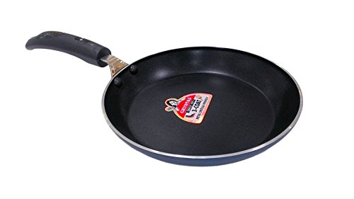 Crystal Aluminium Induction Base Non-Stick Taper Fry Pan, Multicolor