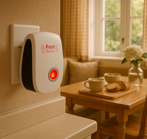 Ultrasonic Pest Repeller – Electronic Pest Control Device for Home Use | Repels Rats, Cockroaches, Mosquitoes, Ants, Spiders, and Other Insects & Rodents