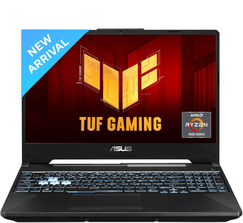 ASUS TUF Gaming A15 AMD Ryzen 7 Octa Core 7435HS – (16 GB/512 GB SSD/Windows 11 Home/4 GB Graphics/NVIDIA GeForce RTX 3050) FA566NCR-HN075W Gaming Laptop(15.6 inch, Graphite Black, 2.30 Kg)