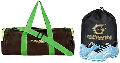 Charged Sports Bag Artize Brown with Gowin Football Shoe Country Color Argentina Size-2