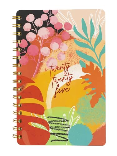 Doodle Wiro Hard Bound A5 Planner with 100+ Stickers | Undated Yearly, Monthly, Daily Planner with 16 Theme Based Activity Pages |16 Tear Away Note Cards & Quote Cards I To Do List | 216 Ruled Pages I 80 GSM (Floral Femme)