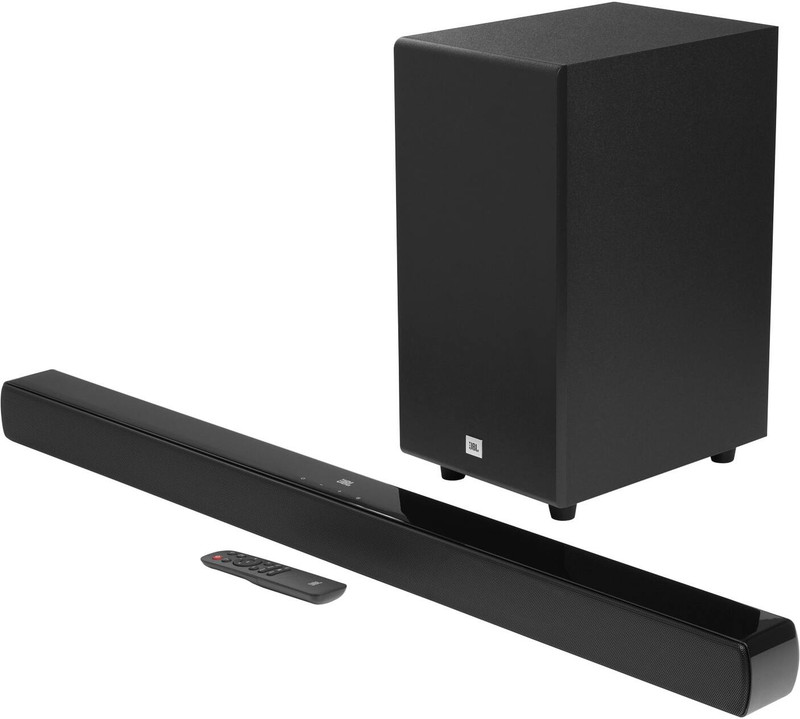 JBL Cinema SB190, Dolby Atmos Sound, Wireless Subwoofer for Extra Deep Bass 380 W Bluetooth Soundbar(Black, 2.1 Channel)