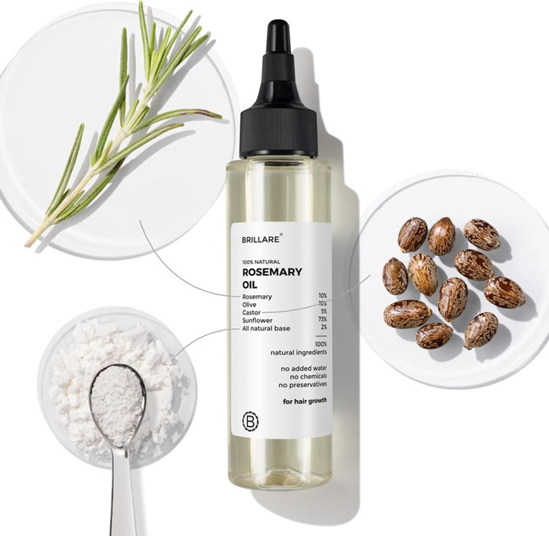 BRILLARE Rosemary Hair Oil for Hair Growth Hair Oil(100 ml)