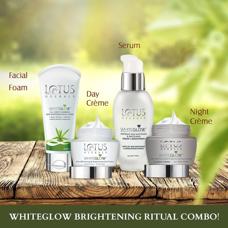 LOTUS HERBALS WhiteGlow Brightening Ritual Combo(4 Items in the set)