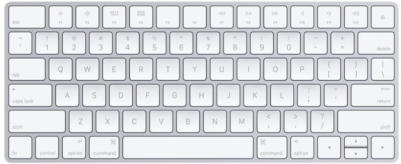 Apple Magic Keyboard MK2A3HN/A Bluetooth Laptop Keyboard(White)